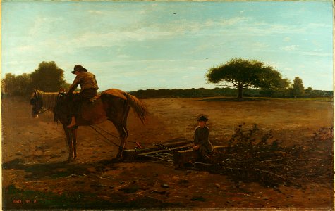 Winslow Homer - The Brush Harrow (1865)