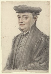 Homme coiffé d'une toque, de trois quarts à gauche (Nicolas Lagneau)