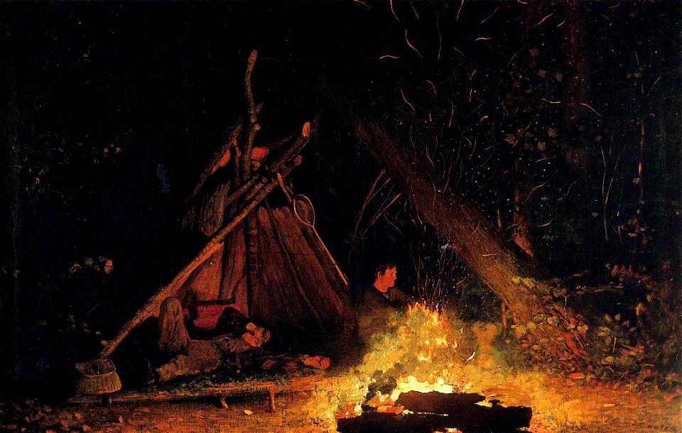 Camp Fire Winslow Homer