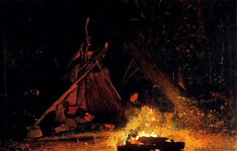 Camp Fire Winslow Homer