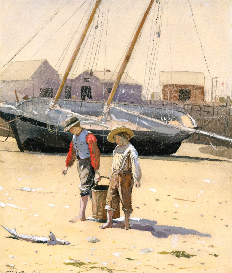 Winslow Homer - A Basket of Clams