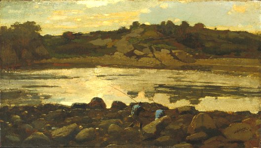 Fishermen at Sundown by Winslow Homer