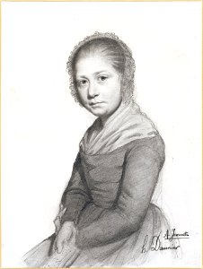 Honoré Daumier - Portrait of a Girl (Jeannette), c. 1830 - Google Art Project