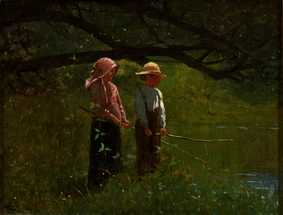 Winslow Homer - Fishing (1879)