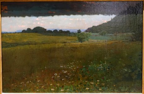Evening, by Winslow Homer, c. 1870, oil on canvas - Portland Museum of Art - Portland, Maine - DSC04053