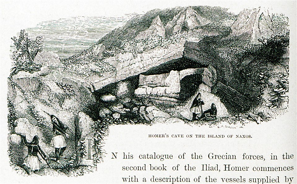 Homer's cave on the island of Naxos - Wordsworth Christopher - 1882