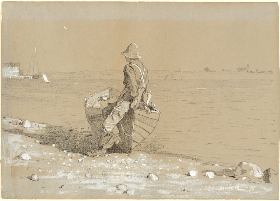 Winslow Homer - Looking Out (1875)