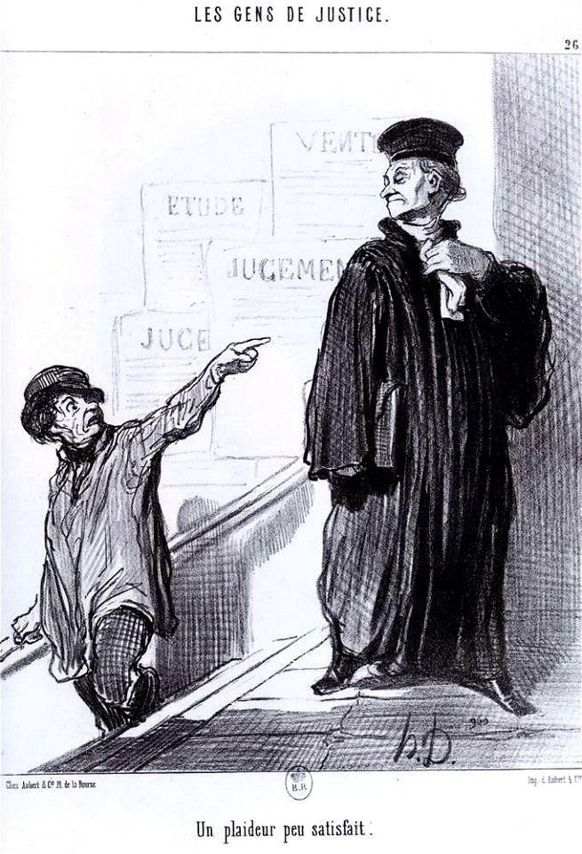 Honoré Daumier - A Disgruntled Litigant - WGA5967