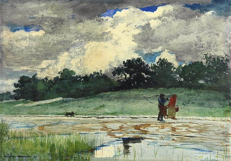Winslow Homer - After the Rain, Prouts Neck (1887)
