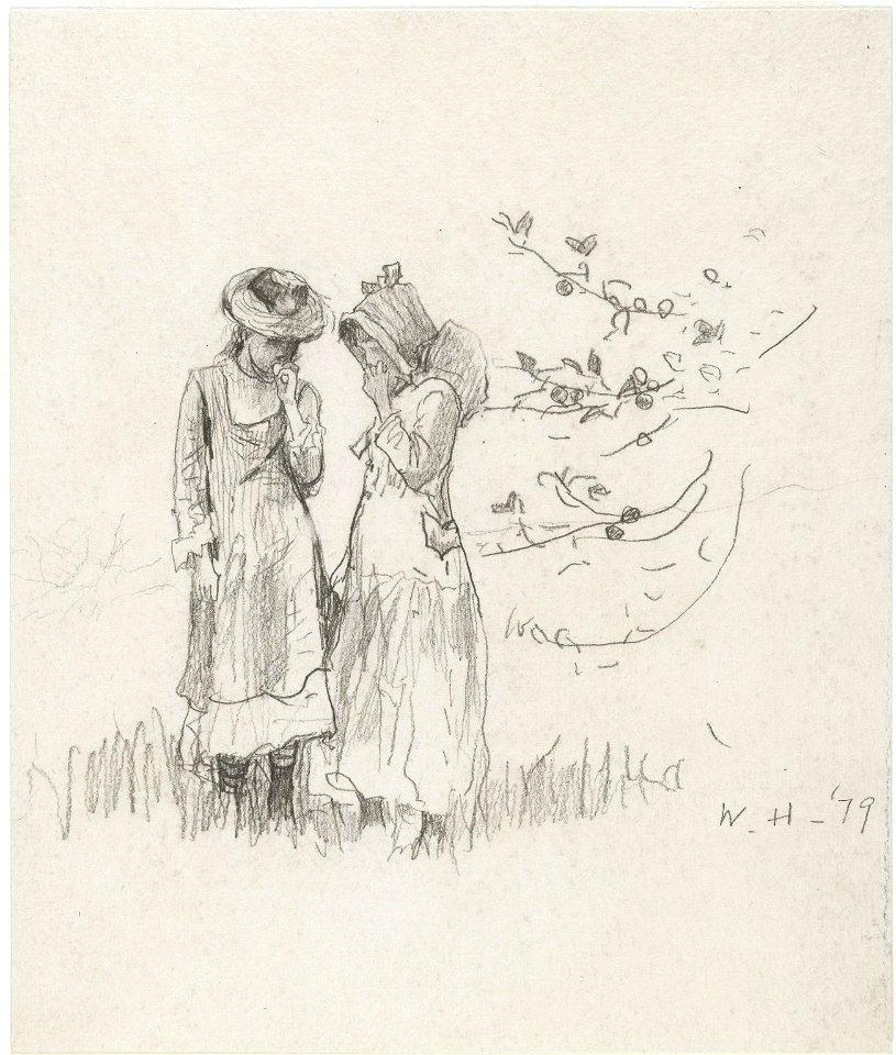 Brooklyn Museum - Two Girls in Field - Winslow Homer