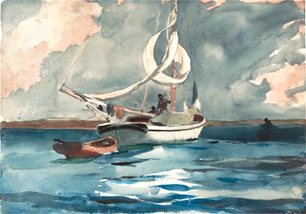 Winslow Homer - Sloop, Nassau (1899)