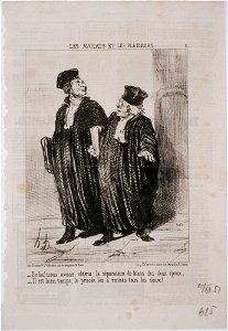 Honoré Daumier - Les Avocats et Les Plaideurs- Enfin! Nous avons obtenu la séparation de biens... - Google Art Project