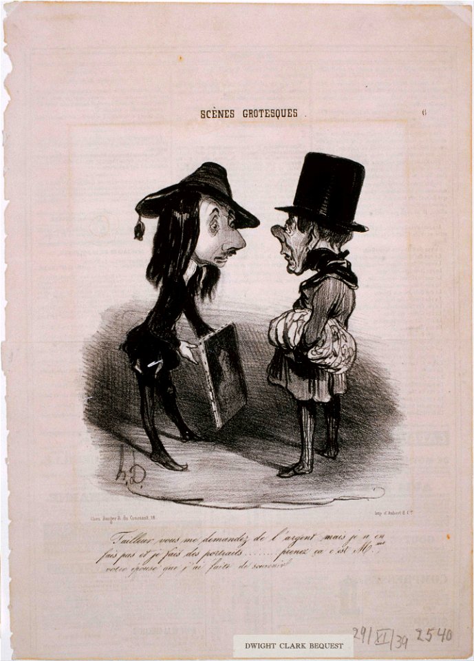 Honoré Daumier - Scènes Grotesques- Tailleur...Prenez ça... - Google Art Project