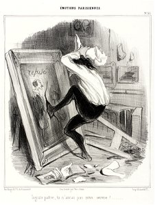 Honoré Daumier - Ingrat patrie, tu n'auras pas mon oeuvre!
