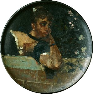 Winslow Homer - Girl at Garden Wall (1879)