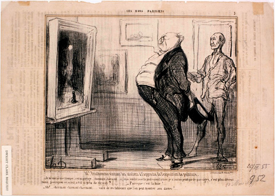 Honoré Daumier - Ces Bons Parisiens- M. Prudhomme visitant les ateliers… - Google Art Project