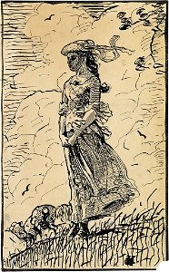 Winslow Homer - Fresh Air (study)