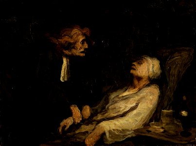 Honoré Daumier - The Hypochondriac (Le Malade imaginaire) - BF75 - Barnes Foundation