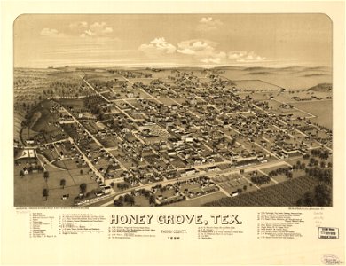Honey Grove, Tex. Fannin County 1886. LOC 75696597