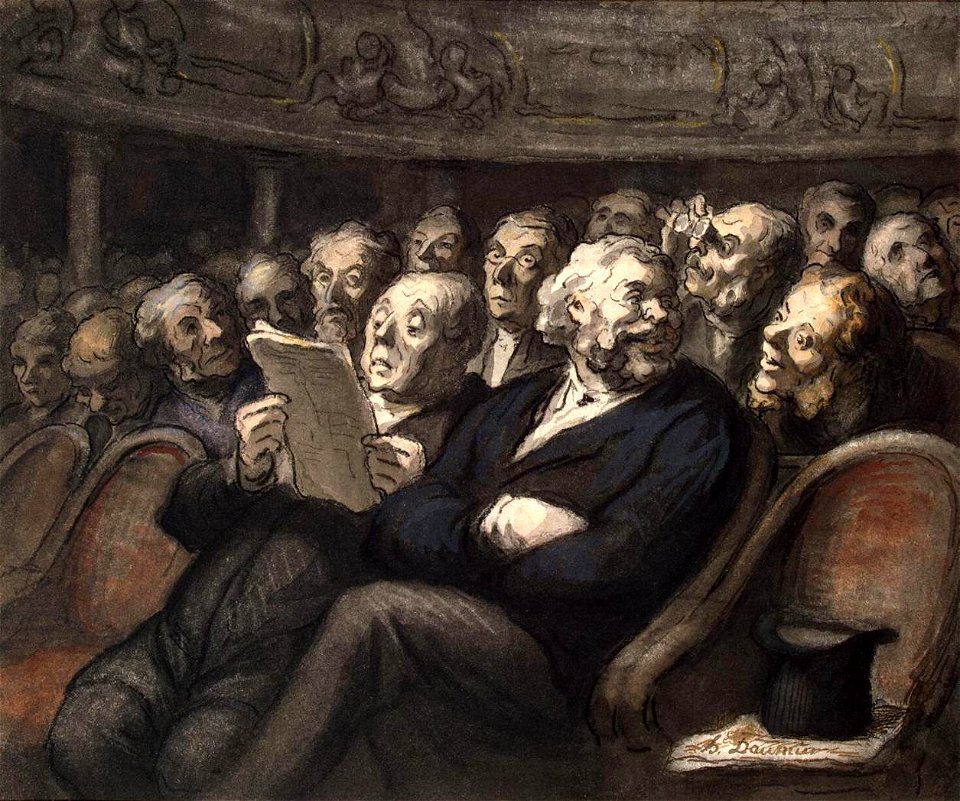 Honoré Daumier - Intermission at the Comédie Française - WGA05962