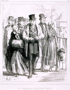 Honoré Daumier - Souvenir d'Artistes- Le Dimanche au Jardin des Plantes - Google Art Project