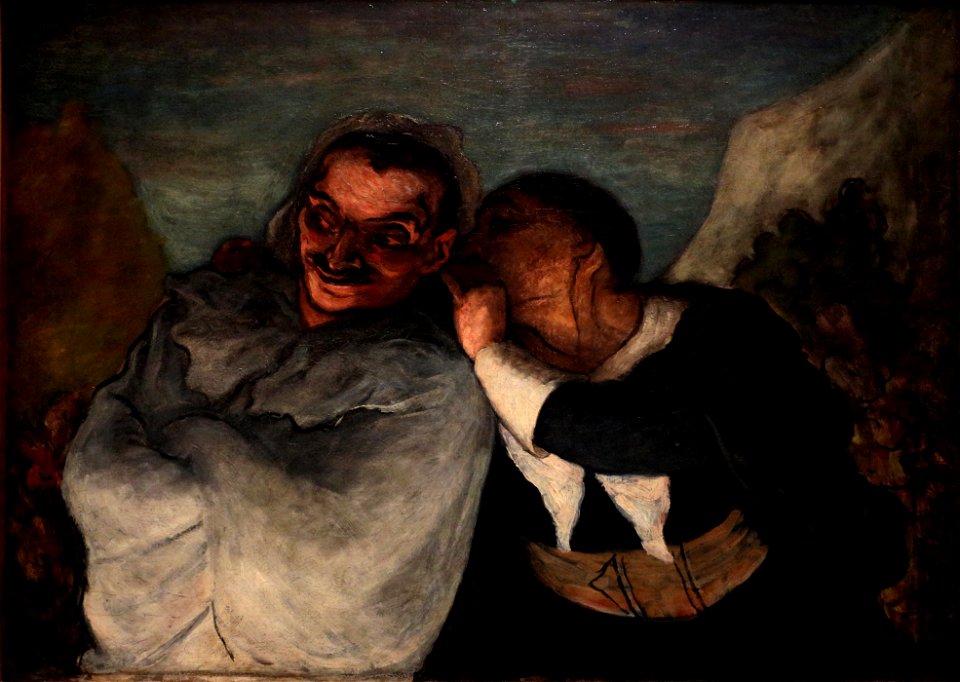 Honoré Daumier, Crispin and Scapin (1864), oil on canvas, 61 x 82 cm., Musée d'Orsay, Paris
