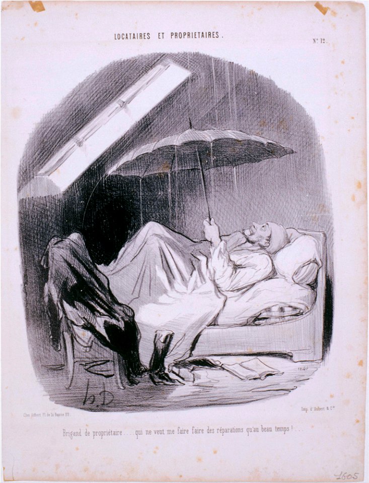 Honoré Daumier - Locataires et Propriétaires- Brigand de Propriétaire... - Google Art Project