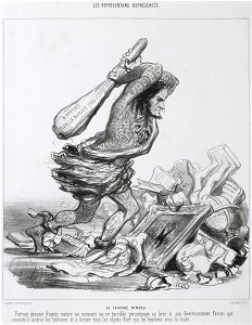 Honoré Daumier - Le Sauvage Bineau. - Google Art Project