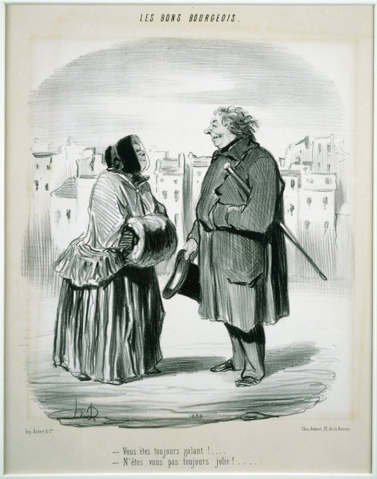 Honoré Daumier - Les Bons Bourgeois- Vous êtes toujours galant! - Google Art Project