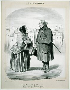 Honoré Daumier - Les Bons Bourgeois- Vous êtes toujours galant! - Google Art Project