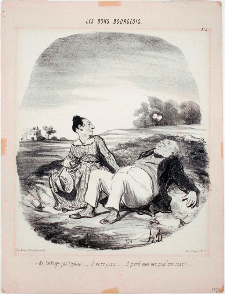 Honoré Daumier - Les Bons Bourgeois- Ne l'effraye pas Eudoxie... - Google Art Project