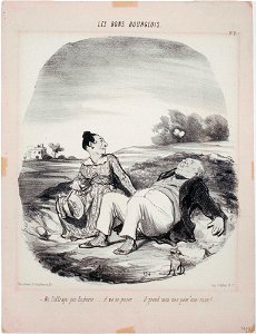 Honoré Daumier - Les Bons Bourgeois- Ne l'effraye pas Eudoxie... - Google Art Project