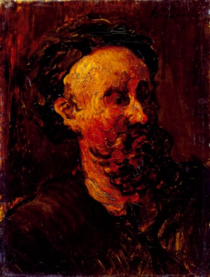 Honoré Daumier zugeschrieben - Brustbild eines bärtigen Mannes, GVL 53