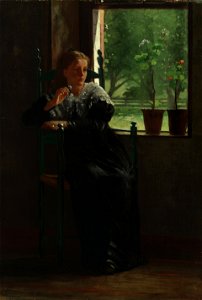 Winslow Homer - At the Window - Google Art Project. Free illustration for personal and commercial use.