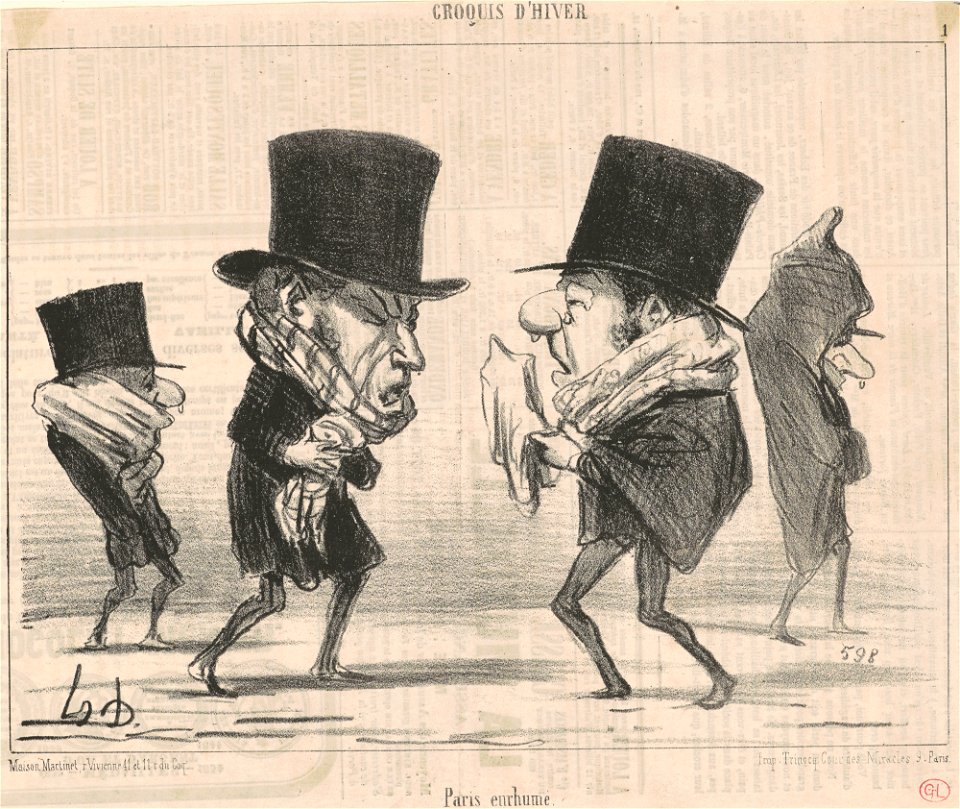 Honoré Daumier, Paris enrhume - National Gallery of Art