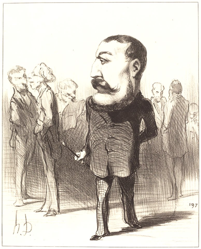 Honoré daumier-pierre napoléon bonaparte. Free illustration for personal and commercial use.