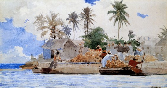 Winslow Homer - Sponge Fishermen, Bahamas (1885)
