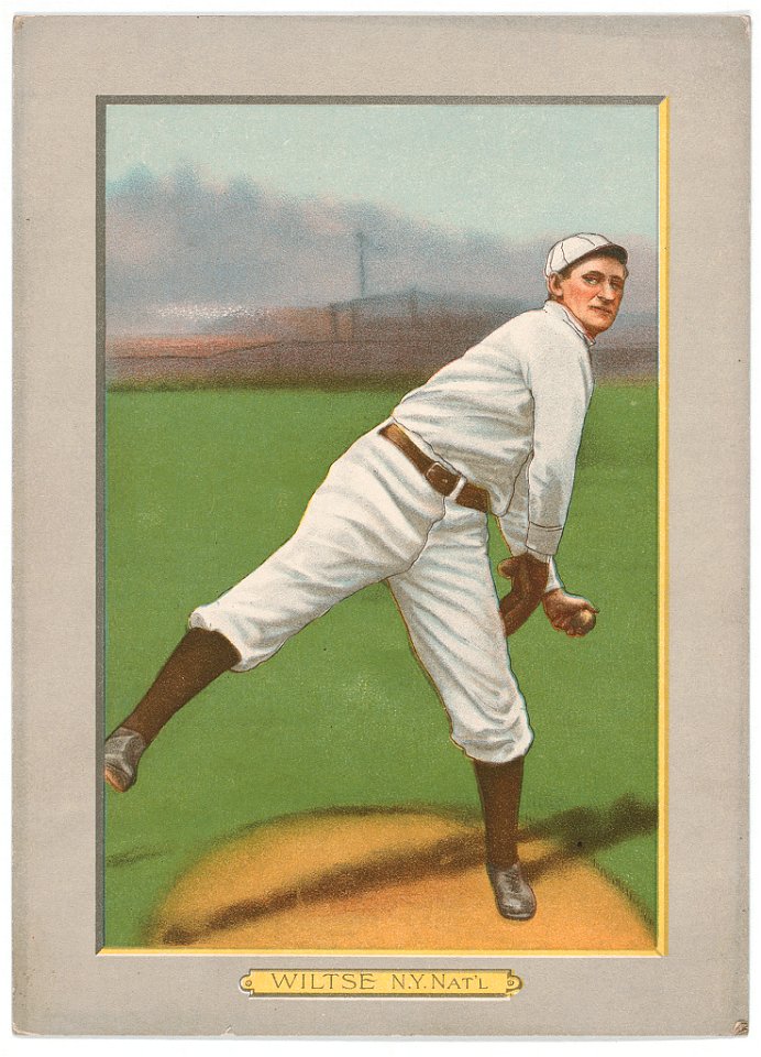 Hooks Wiltse, New York Giants, baseball card portrait LCCN2007685637
