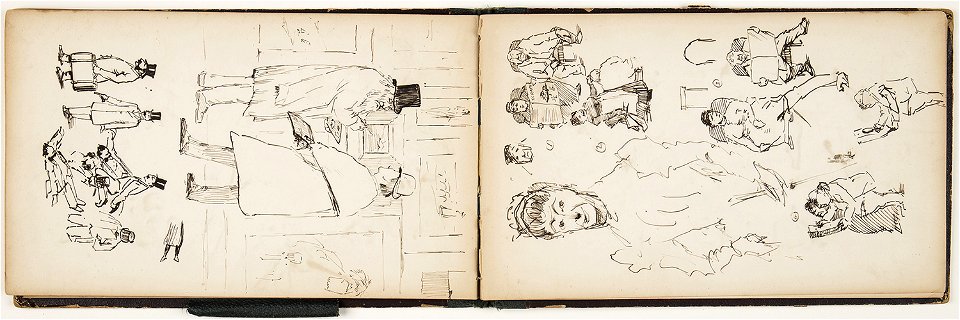 Horace Mann Livens - sketchbook of figure, character and subject studies - 08