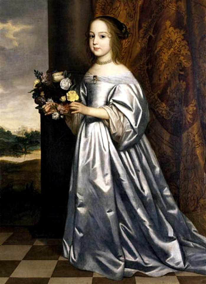 HONTHORST, Gerard van Honthorst, Portret van Henrietta Francisca, prinses van Hohenzollern-Hechingen