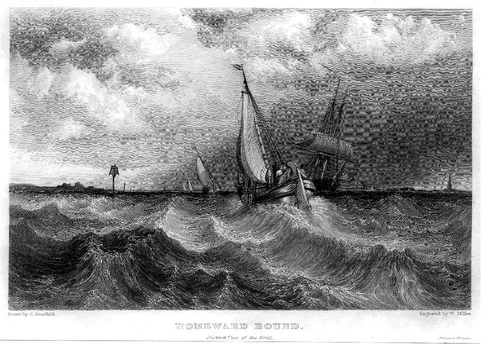 Homeward Bound engraving by William Miller after Clarkson Stanfield