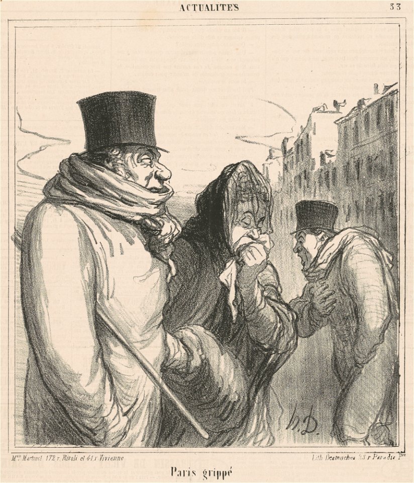 Honoré Daumier, Paris grippé 1 - National Gallery of Art