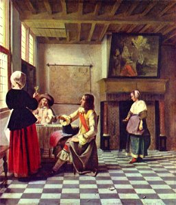 Pieter de Hooch 009. Free illustration for personal and commercial use.