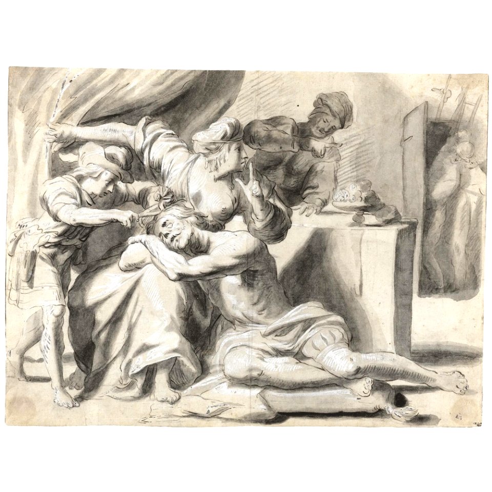 Honthorst - SAMSON AND DELILAH, lot.72