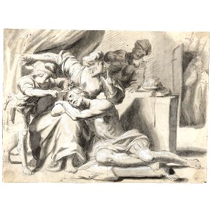 Honthorst - SAMSON AND DELILAH, lot.72