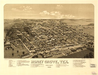Honey Grove, Tex. Fannin County 1886. LOC 75696597