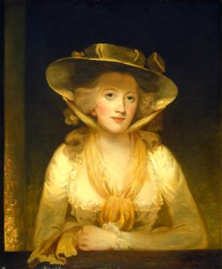 John Hoppner - Portrait of Lady Cunliffe (1780s). Free illustration for personal and commercial use.