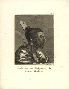 Hoofd van een Krijgsman uit Nieuw-Zeeland, objectnr A 58269