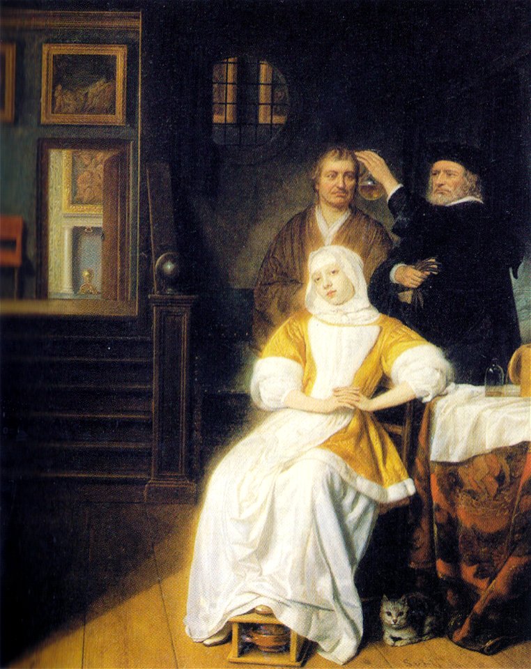 Hoogstraten, Samuel van - De bleekzuchtige dame - hi-res