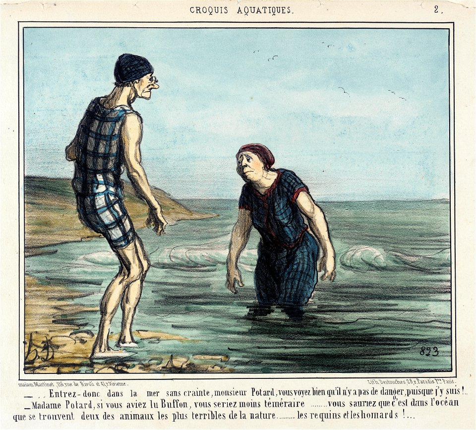 Honoré Daumier - Entrez donc dans la mer sans crainte